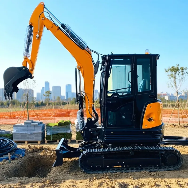 Landscaping Excavator Enclosed Cab best